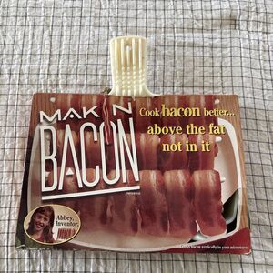 Mak'n Making Bacon Cook Bacon In Microwave 1996 Vintage As Soon In TV